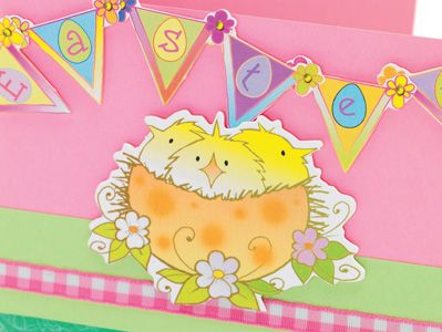 Three Little Chicks Easter Card