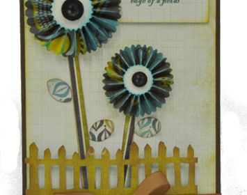 Grungy Rosette Love Card Grungy Rosette Love Card