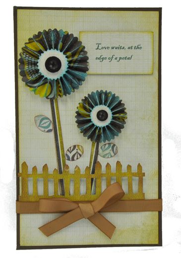 Grungy Rosette Love Card