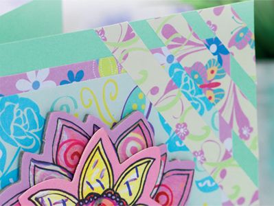 Layered Dimensional Flower Card