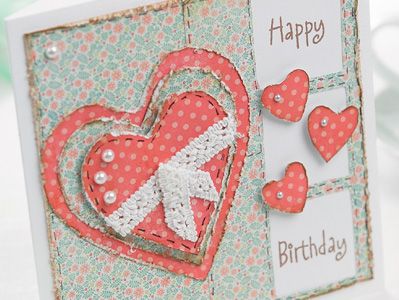 Distressed Shabby Chic  Bird All Occasion Cards