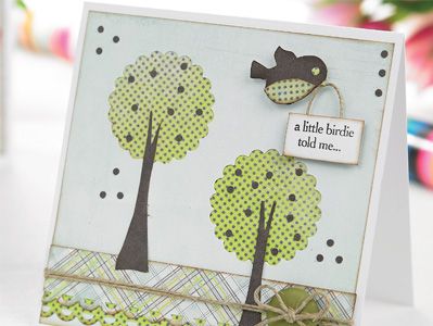 Distressed Shabby Chic  Bird All Occasion Cards