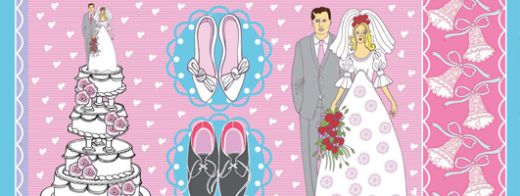 Retro Wedding Free Papers