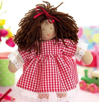 Gingham Stitched Dolly Pattern
