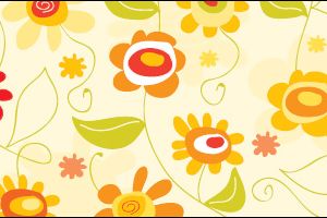 Retro Sunshine & Flowers Sentiments & Free Papers