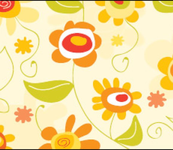 Retro Sunshine & Flowers Sentiments & Free Papers