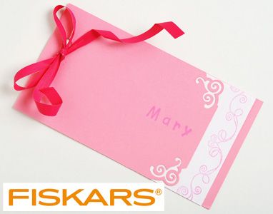 Pink Punched Homemade Tag