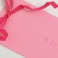 Pink Punched Homemade Tag
