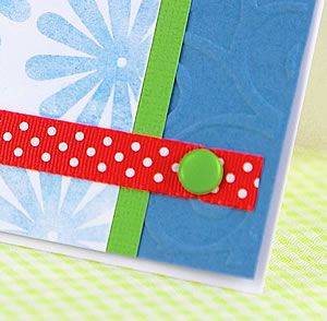 Stamped & Embossed Basic Flower Greeting Card