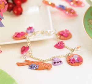 Girl’s Bird Clay Jewellery Set