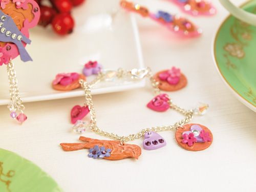 Girl’s Bird Clay Jewellery Set