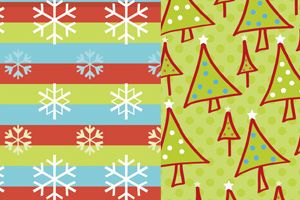 Bold Christmas Cut Outs & Free Papers