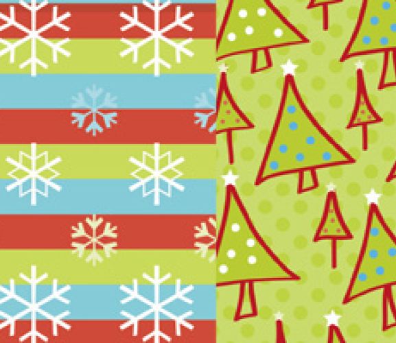 Bold Christmas Cut Outs & Free Papers