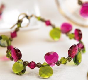 Easy Beaded Swarovski Elements Bracelet
