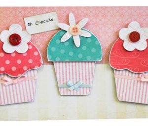 Die-cut Cupcake Birthday Cards