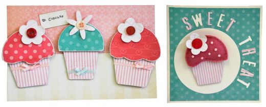 Die-cut Cupcake Birthday Cards