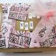 Pink Stamped Kraft Paper Gift Box
