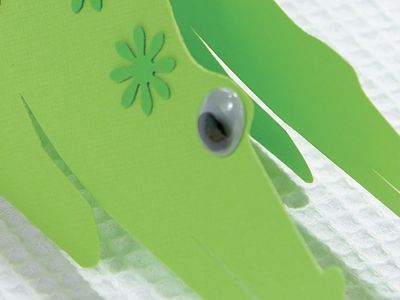 Crocodile Shaped Bespoke Children’s Birthday Card
