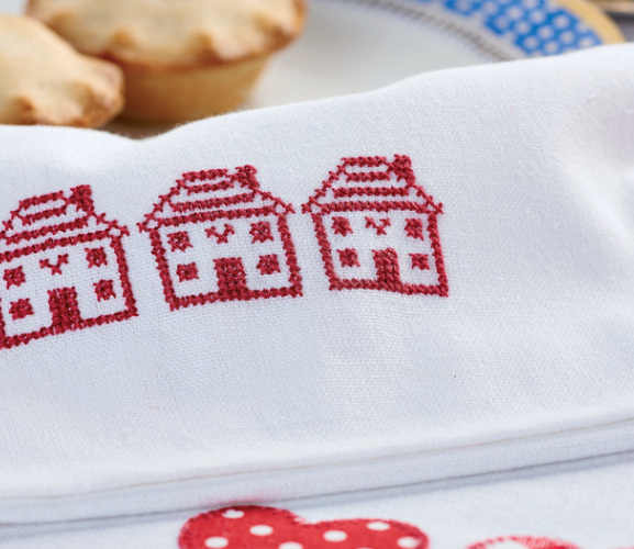 Cross-Stitch Tea Towels