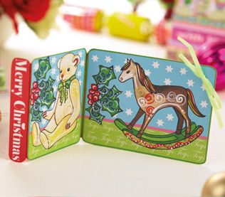 Vintage Toy Themed Christmas Card