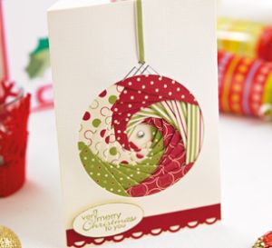 Iris Folding Christmas Bauble & Holly Cards