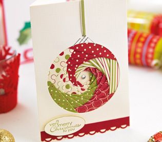 Iris Folding Christmas Bauble & Holly Cards