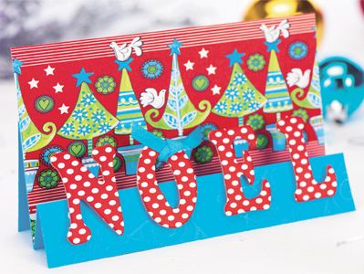 Stamped Modern Christmas Card Set