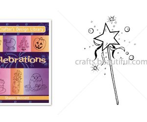 Fairy Magic Wand Free Digital Stamp