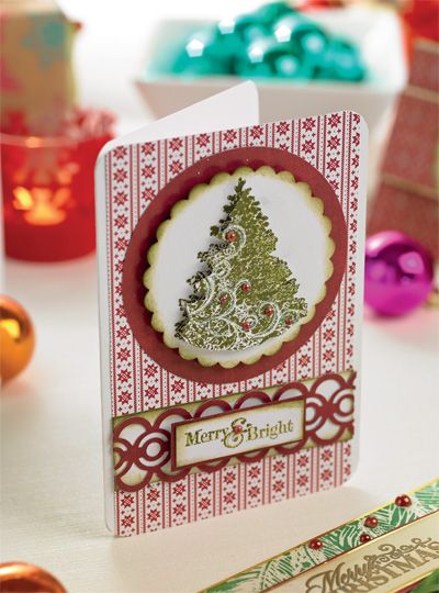 Decoupaged Traditional Christmas Card Set