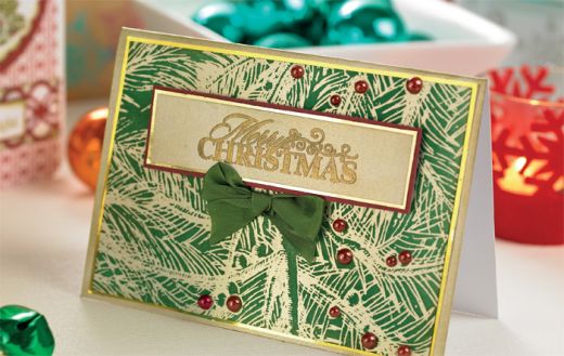 Decoupaged Traditional Christmas Card Set