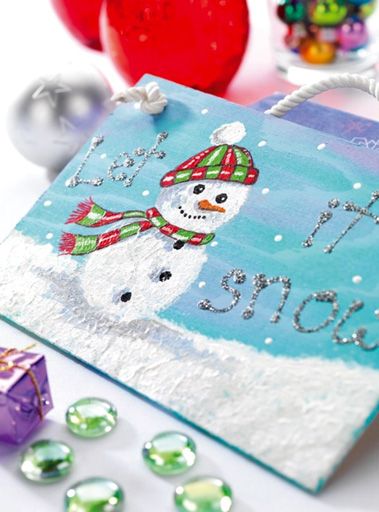 Painted Christmas Martha Stewart Wall Hanging