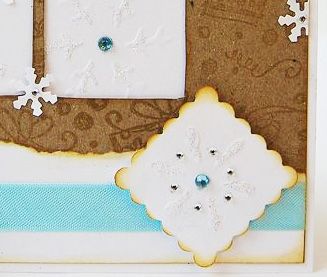 Embossed Noel Christmas Card