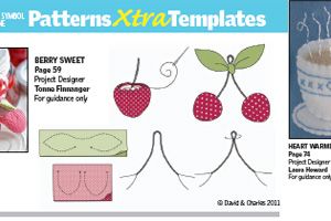 Crafts Beautiful January 2012 (issue 236) Template Pack