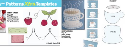 Crafts Beautiful January 2012 (issue 236) Template Pack