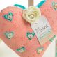 Stitched Feminine Card, Gift Tag & Fabric Heart