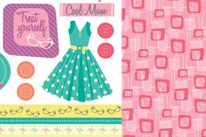 Retro Mother’s Day Cut Outs & Free Papers
