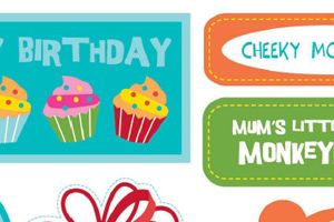 Children’s Birthday Tags & Free Papers