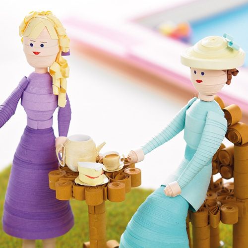 Quilled Tea Party Set