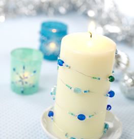 Beaded Candles & Votive Holders