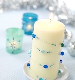 Beaded Candles & Votive Holders Beaded Candles & Votive Holders