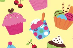 Cupcake & Sweet Sentiments & Free Papers