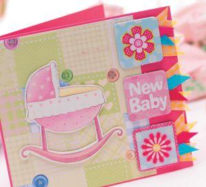 Little Girl New Baby Card