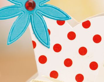 Retro Polka Dot Red Dress Card Retro Polka Dot Red Dress Card