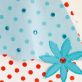 Retro Polka Dot Red Dress Card