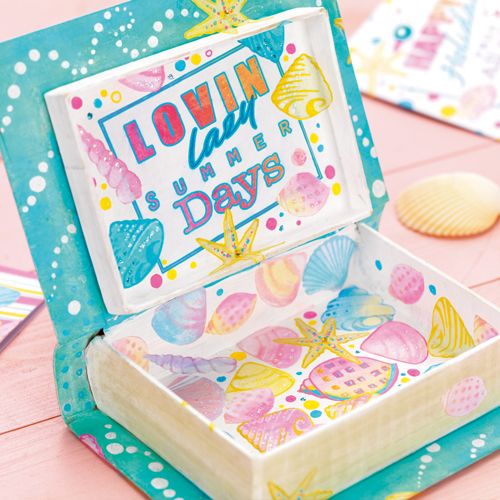 Summer Marker Pen Book Box Tutorial