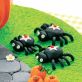 Pumpkin, Witch & Spider Polymer Clay Halloween Cake Topper