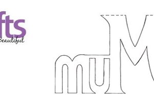 Mum Letter Stencil Template