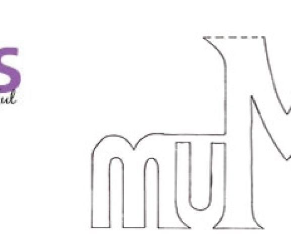 Mum Letter Stencil Template