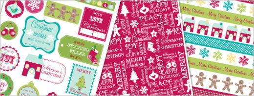 Traditional Christmas Sentiments & Free Papers