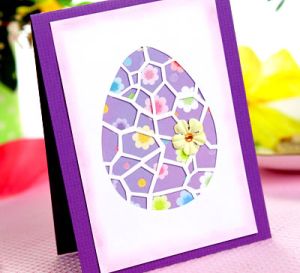 Papercut Egg Easter Card